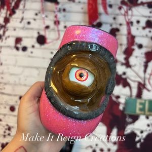 Hocus Pocus spell book Halloween glitter tumbler